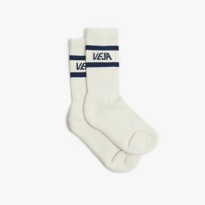ICONIC SOCKS COTTON WHITE BLUE