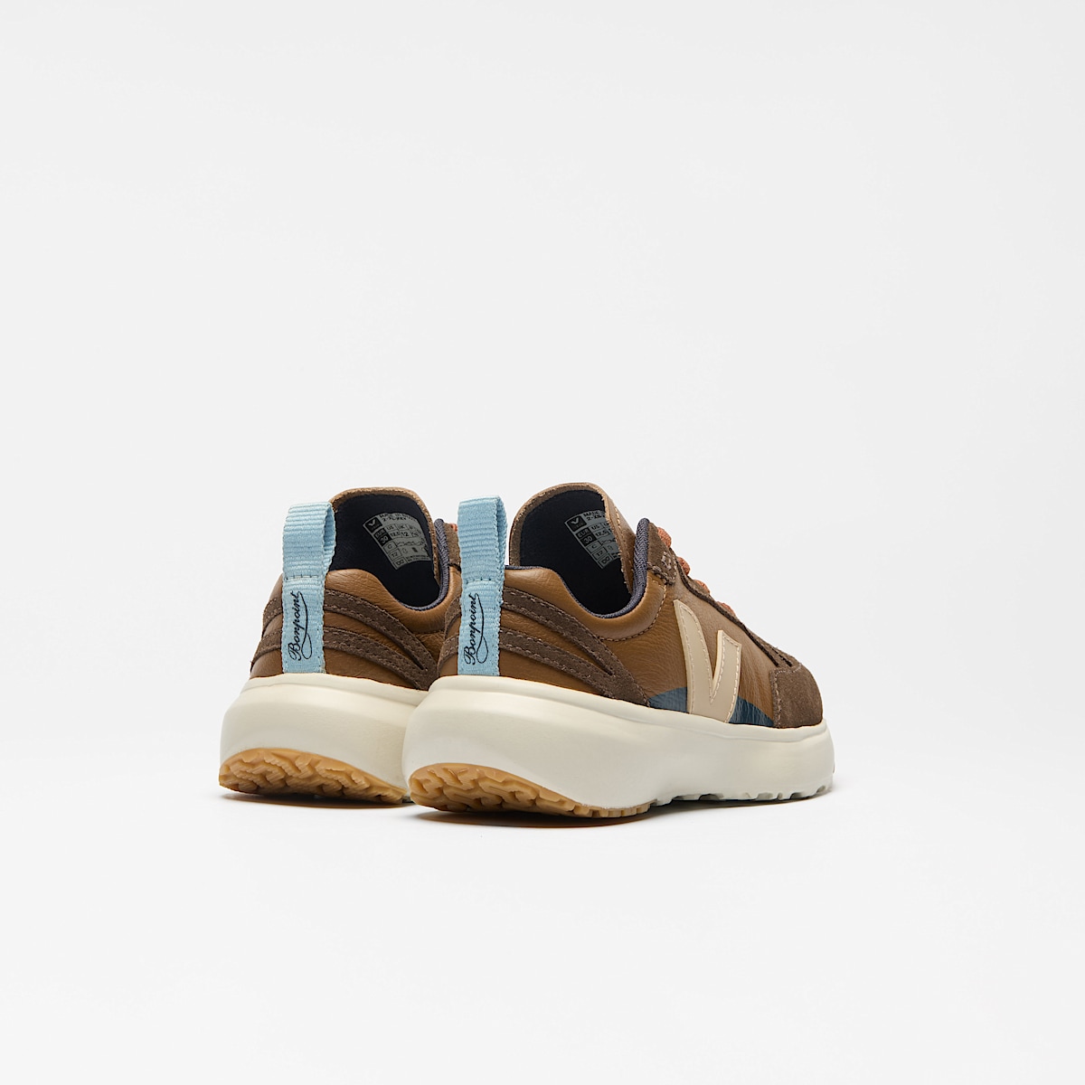 CANARY ELASTIC LACES LEATHER VEJA X BONPOINT BROWN ALMOND - Image 3