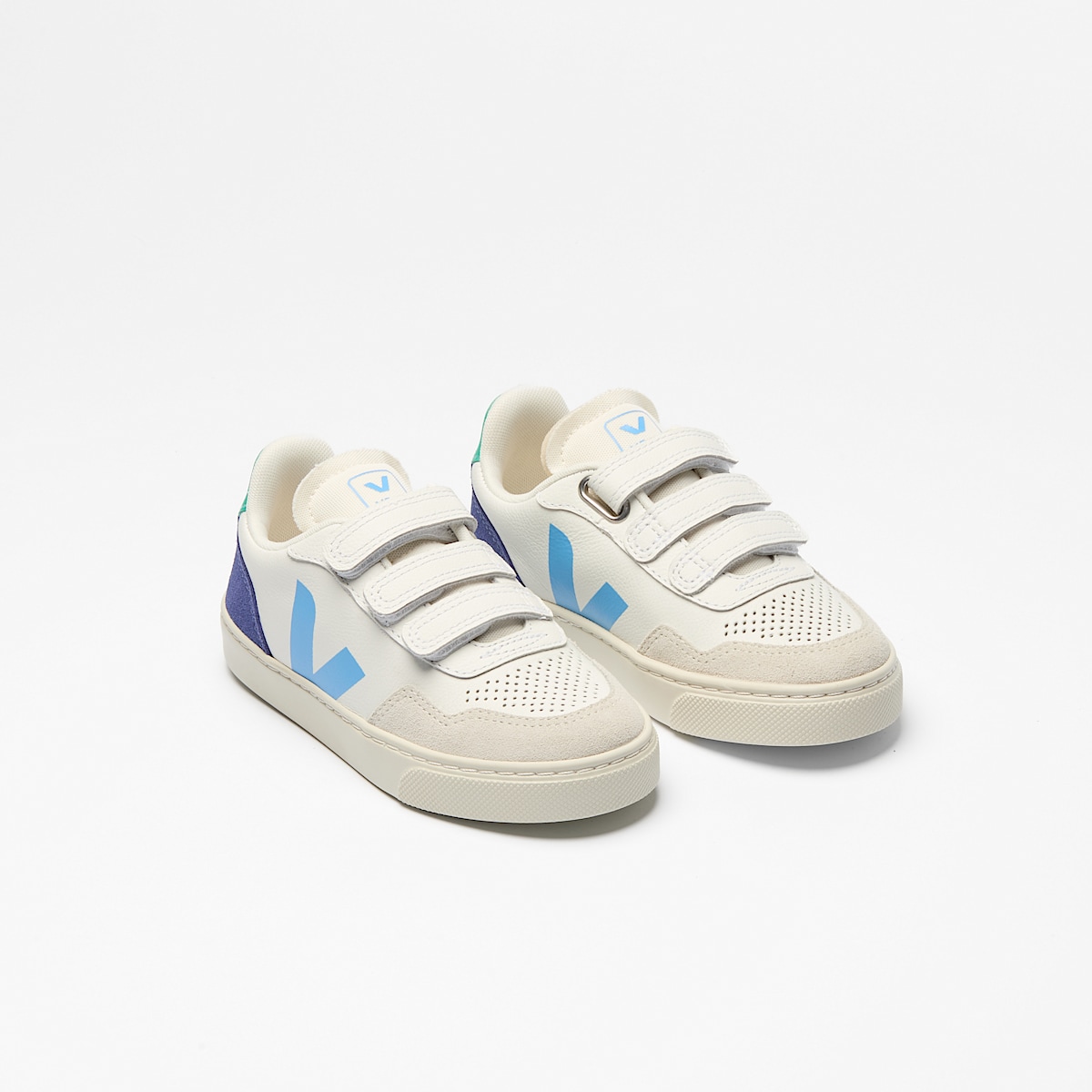 V-90 LEATHER WHITE CELESTE COBALT - Image 2