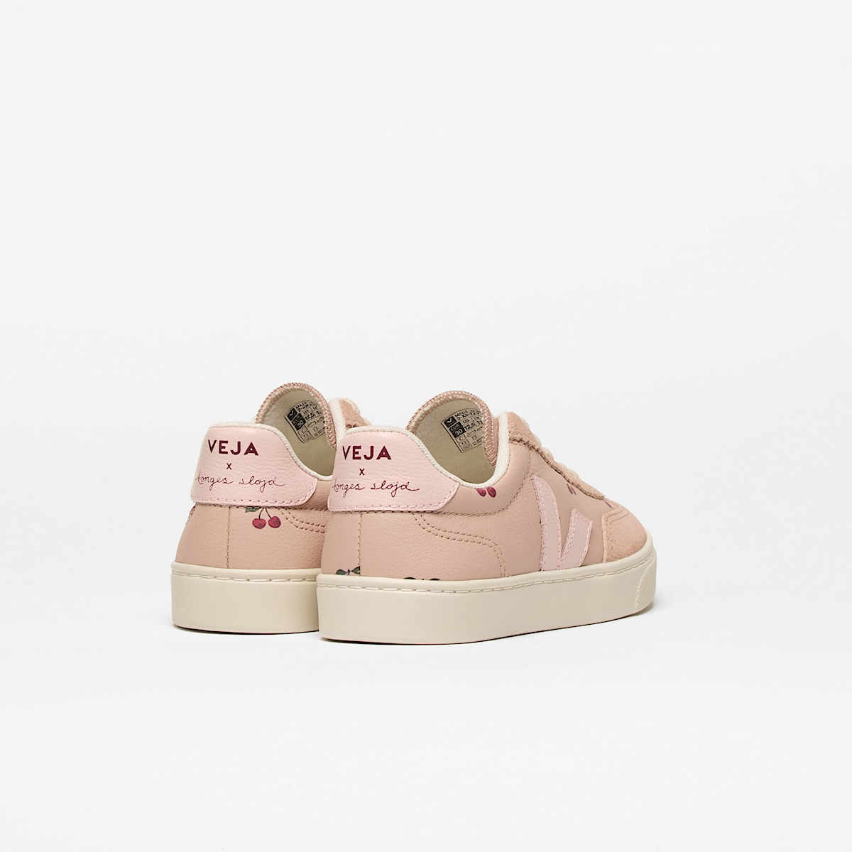 VOLLEY ELASTIC LACES LEATHER VEJA X KONGES SLJD CHERRY - Image 3