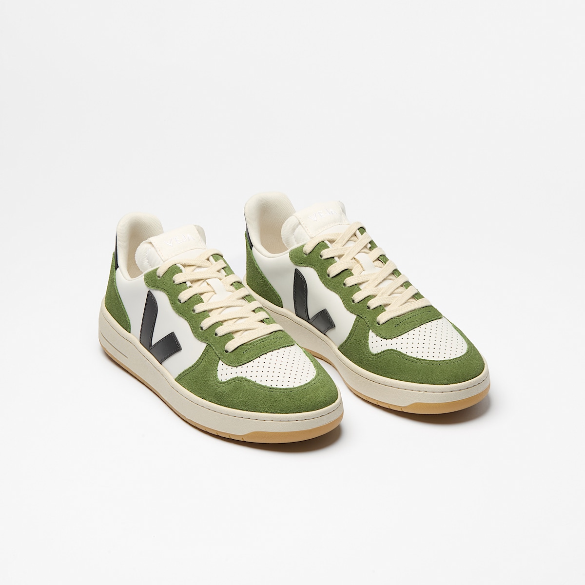 V-10 LEATHER WHITE BLACK MILITAR - Image 2