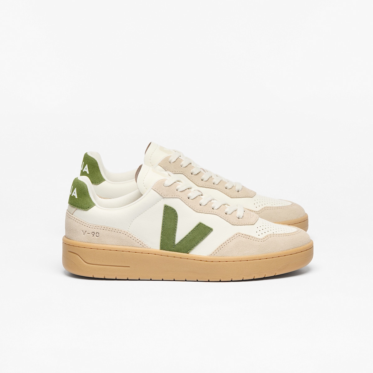 V-90 LEATHER PURE KIWI ALMOND NATURAL