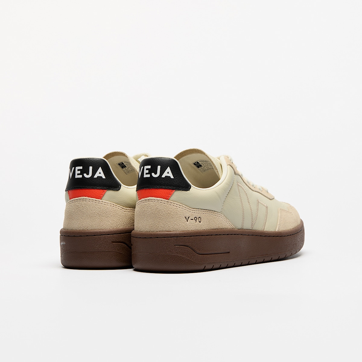V-90 LEATHER BEIGE ALMOND BLACK - Image 3