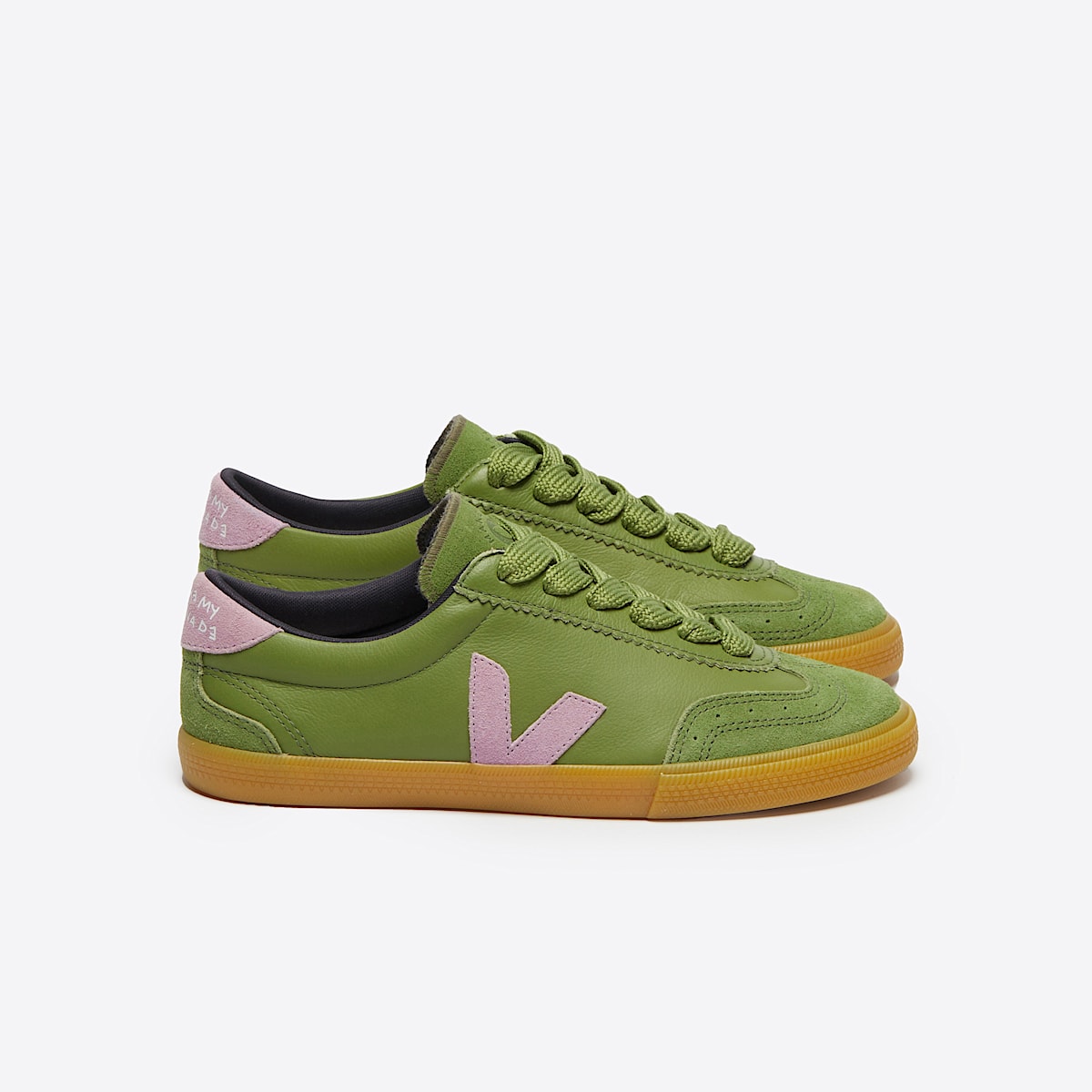 VOLLEY LEATHER VEJA X MAKE MY LEMONADE KIWI ORCHID
