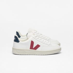 V-12 LEATHER WHITE MARSALA NAUTICO